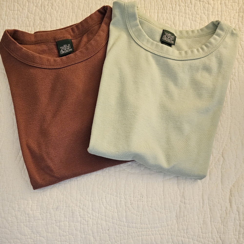 Pair of Wild Fable Crew Neck T-shirts (XS)